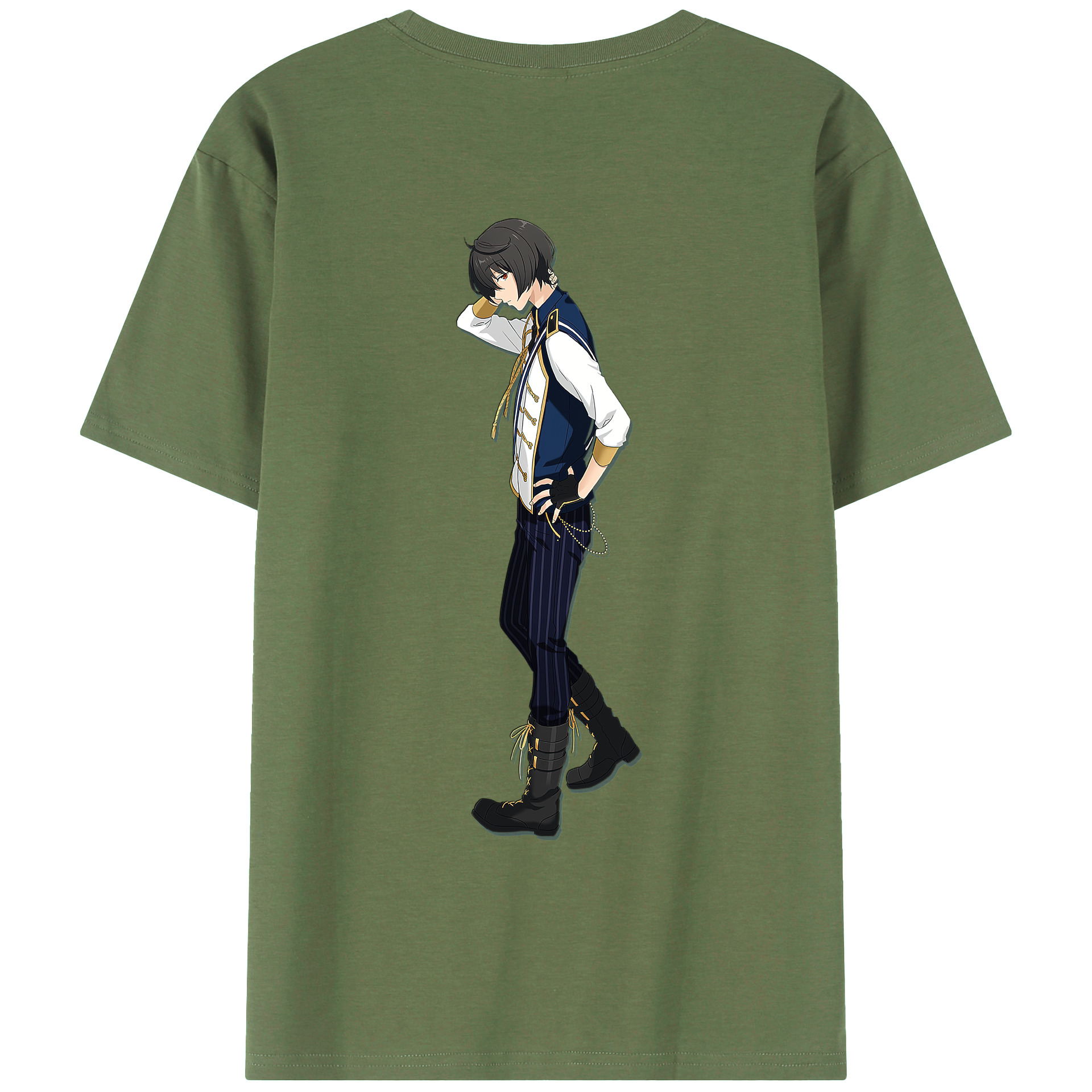 あんさんぶるスターズ! Ensemble Stars 綿100％ メンズ半袖Tシャツ（バックプリント） 通気性